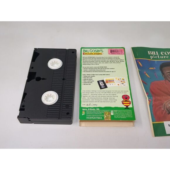 Bill Cosby's Picture Pages VHS Numbers Letters Other Early Tape With Booklet VTG - Picture 5 of 12